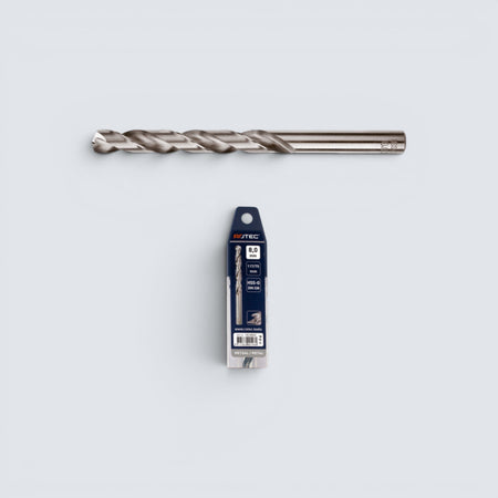 Precisionsslipad HSS-G metallborr enligt DIN 338 med Split Point-spets och cylindriskt skaft.