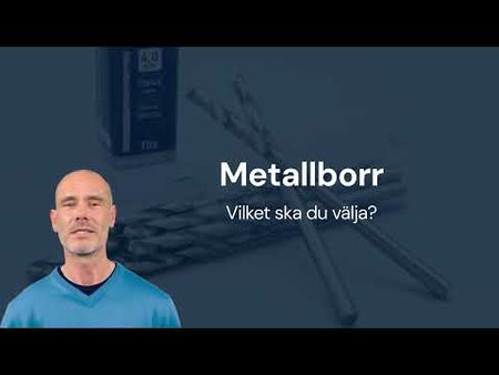 Video med information om vilket metallborr du ska välja