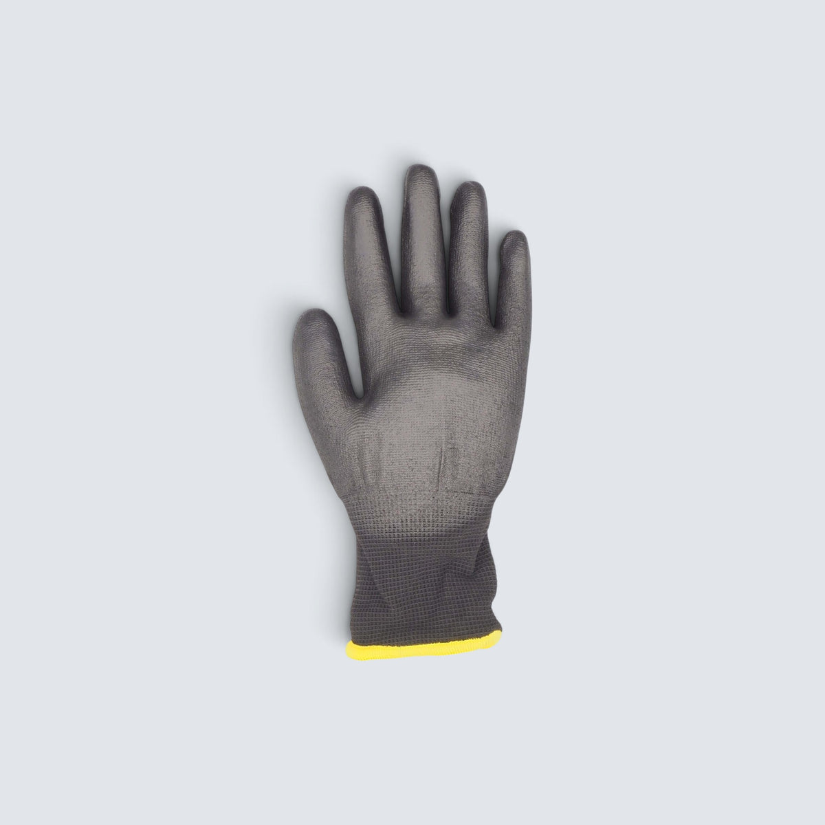 Rostfri.nu Hestra Job Beryllium black work glove made of recycled polyester with a waterproof latex palm coating.