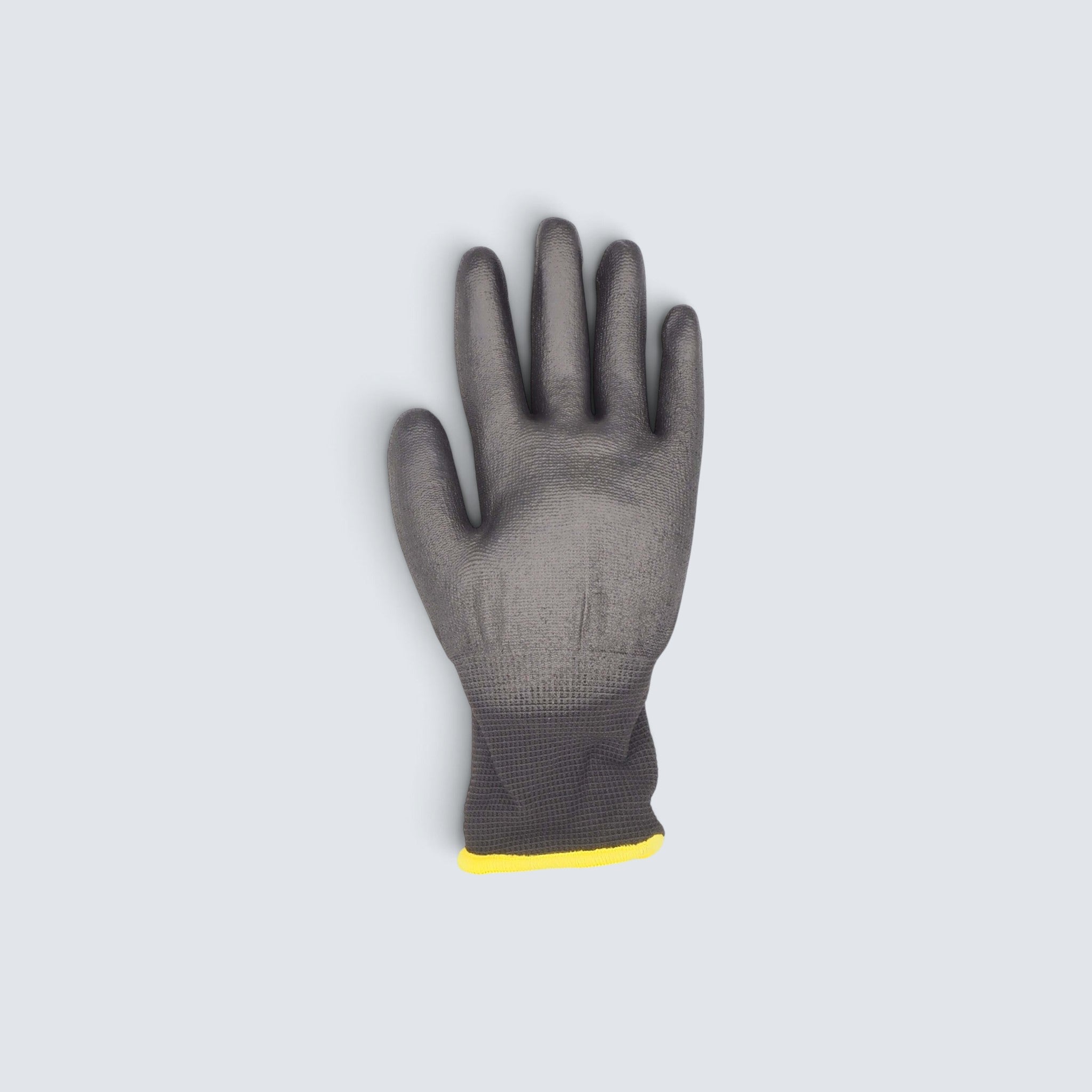 Rostfri.nu Hestra Job Beryllium black work glove made of recycled polyester with a waterproof latex palm coating.
